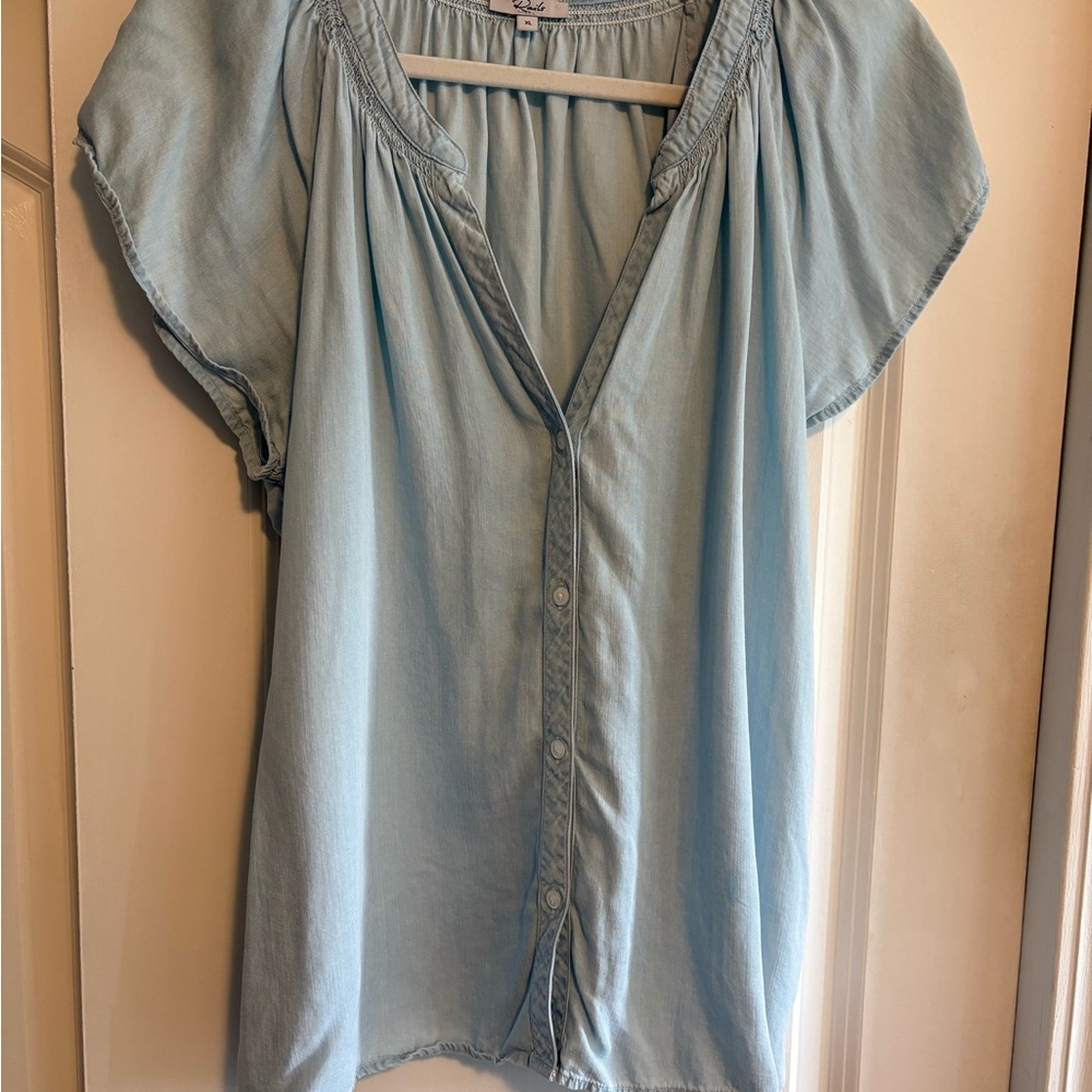 Rails Sky Blue Blouse